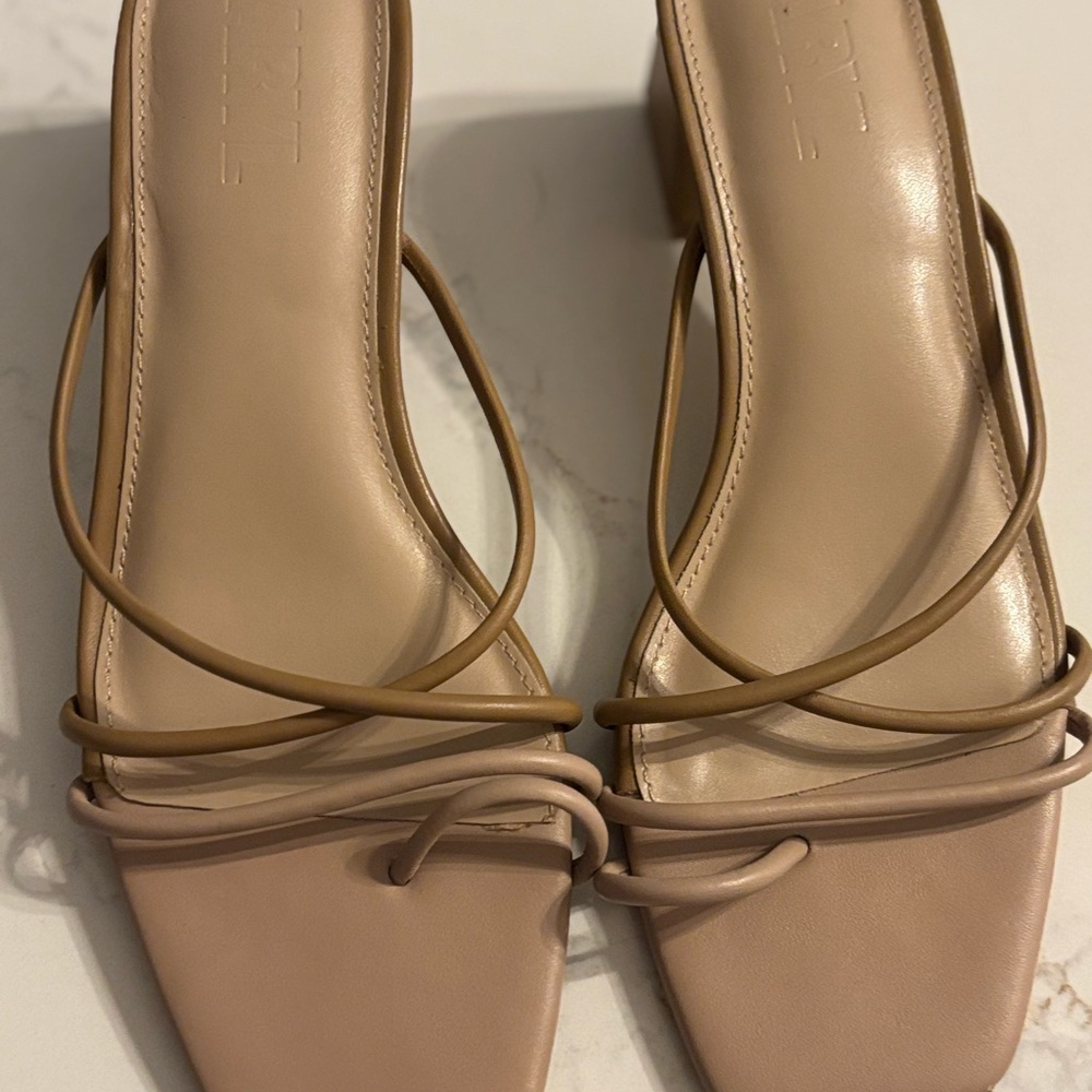 Farylrobin Nude Strappy Heels